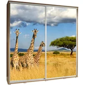 Szafy - Szafa 205 z Grafiką Żyrafa 2 Penelopa Maridex Kasztan Wenge - miniaturka - grafika 1