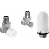 Zawory i kraniki - Mexen G03 zestaw termostatyczny kątowy, nikiel - W913-012-938-01 - miniaturka - grafika 1