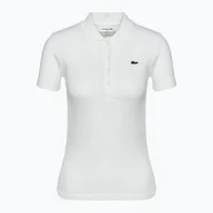 Koszulki i topy damskie - Koszulka polo damska Lacoste DF5377 flour - miniaturka - grafika 1