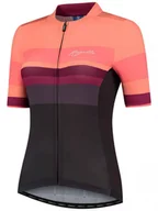 Koszulki rowerowe - Ultralekka damska koszulka rowerowa Rogelli CALM z krótkim rękawem - Czarny/Koralowy - XS - miniaturka - grafika 1