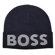 Czapki męskie - BOSS Czapka męska, ciemnoniebieska, rozmiar uniwersalny, Dark Blue404, jeden rozmiar - miniaturka - grafika 1