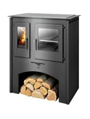 Kuchnie węglowe - ABX kuchnia na drewno Thasos ( z piekarnikiem ) płyta stalowa - miniaturka - grafika 1