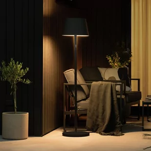 Konstsmide Lampa stojąca LED Pomezia na zewnątrz, USB, czarna - Lampy ogrodowe - miniaturka - grafika 1