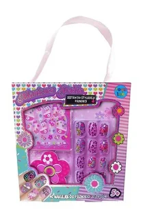 Stnux Manicure studio naklejki do paznokci kwiatki - Zabawy w naśladowanie dorosłych - miniaturka - grafika 1