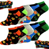 Skarpetki męskie - 10x Kolorowe Stopki Męskie Bawełniane Skarpetki Skarpety Krótkie 44/46 - miniaturka - grafika 1