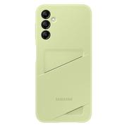Portfele - Samsung Card Slot Cover etui Samsung Galaxy A14 pokrowiec portfel na kartę limonkowe (EF-OA146TGEGWW) - miniaturka - grafika 1