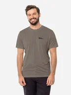 Koszulki sportowe męskie - Koszulka dresowa męska Jack Wolfskin Hiking S/S T M 1808762-5719 L Brązowa (4064993852127) - miniaturka - grafika 1