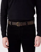 Paski - WRANGLER DOUBLE PERFORATED BELT BROWN W0J1U1X85 95 - miniaturka - grafika 1