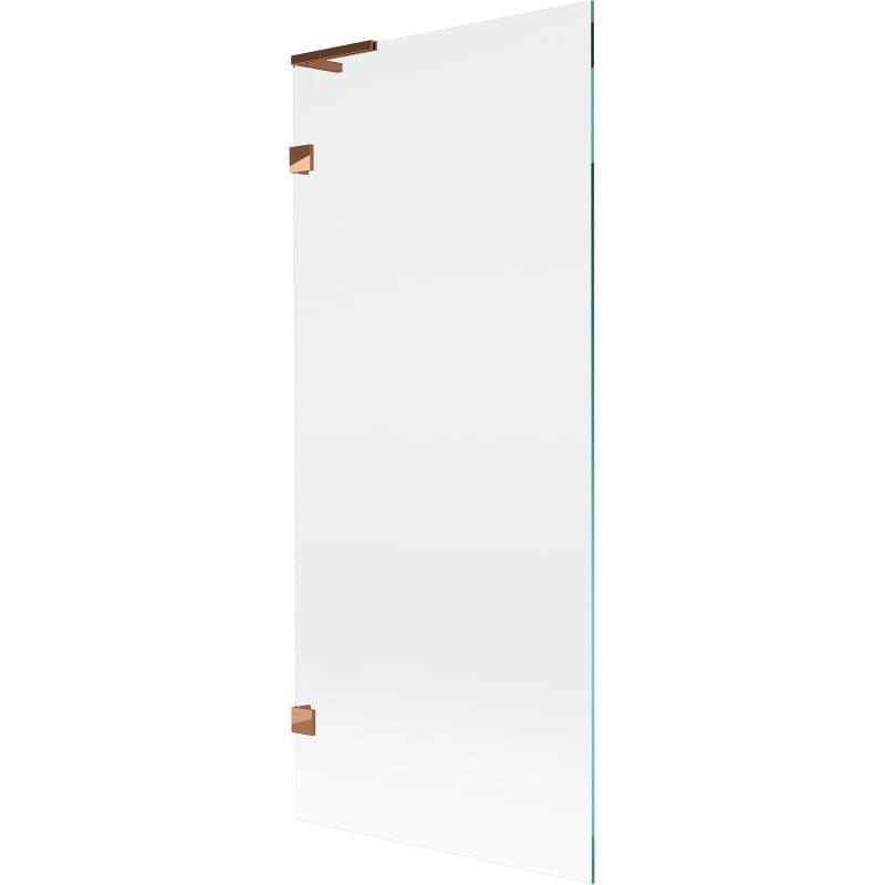 Mexen Lunar L parawan nawannowy 1-skrzydłowy 80 x 150 cm, transparent, różowe złoto - 897L-080-000-60-00