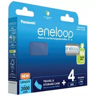 Baterie i akcesoria - Panasonic ENELOOP AA 2000mAh 4 szt + box - darmowy odbiór w 22 miastach i bezpłatny zwrot Paczkomatem aż do 15 dni - miniaturka - grafika 1