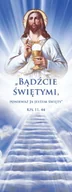 Ikony i obrazy sakralne - Baner na Wszystkich Świętych "Bądźcie świętymi ponieważ ja jestem święty" 75x200 cm - miniaturka - grafika 1