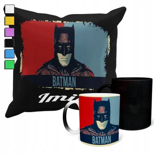 ZESTAW KUBEK MAGICZNY ZMIENIAJĄCY KOLOR + POSZEWKA AVENGERS BATMAN + IMIĘ - Gadżety dla niej i dla niego - miniaturka - grafika 1