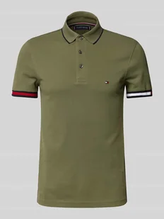 Koszulka polo o kroju slim fit z mieszanki bawełny i elastanu - Koszulki męskie - miniaturka - grafika 1
