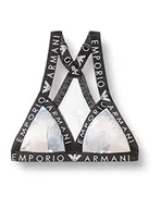 Biustonosze - Emporio Armani Bielizna damska Sporty biustonosz sportowy z mikrofibry, PrintBirds/Pow.Pink, XS, Printbirds/Pow.pink, XS - miniaturka - grafika 1