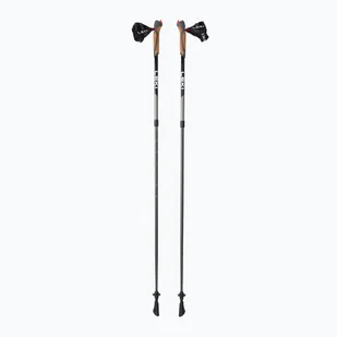 Kije nordic walking LEKI Spin czarno-srebrne 65326161 - Kije trekkingowe - miniaturka - grafika 1