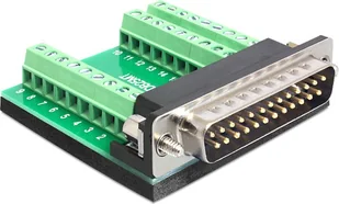 Delock ADAPTER TERMINAL BLOCK 27PIN >SERIAL M 25PIN (65318) - Adaptery i przejściówki - miniaturka - grafika 1