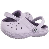 Klapki i japonki damskie - Klapki Classic Lined Clog Mauve Mist 203591-5PU (CR266-f) Crocs - miniaturka - grafika 1
