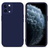 Etui i futerały do telefonów - Pokrowiec Etui Do Apple iPhone 11 PRO MAX w FLUID CIEMNONIEBIESKI TPU Silikonowe Obudowa Ochronny Case Cover Cadorabo - miniaturka - grafika 1