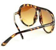 Okulary przeciwsłoneczne - Luksusowe okulary przeciwsłoneczne MAZZINI ROUND FASHION brąz - miniaturka - grafika 1