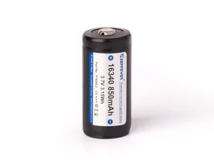 Keeppower ICR 16340 - 850mAh 3,7V zabezpieczony (PCB) - Baterie i akcesoria - miniaturka - grafika 1