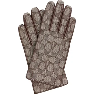 Coach Skórzane rękawiczki z dodatkiem wełny - Rękawiczki - miniaturka - grafika 1