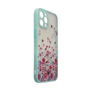 Design Case etui do iPhone 12 Pro Max pokrowiec w kwiaty jasnoniebieski - Etui i futerały do telefonów - miniaturka - grafika 3