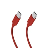 Kable USB - Kabel przewód w oplocie USB-C 60 W 1.5m - czerwony SBS - miniaturka - grafika 1