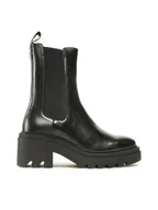 Botki damskie - Gino Rossi Botki RST-CIRCLE-02 Czarny - miniaturka - grafika 1