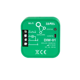 Zamel Ściemniacz WiFi do oświetlenia DIW-01 SUPLA - Akcesoria do oświetlenia - miniaturka - grafika 1