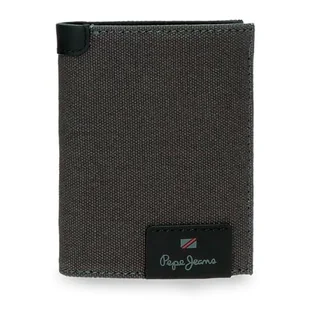 Pepe Jeans Hilltop Portfel pionowy z uchwytem na karty Szary 8,5 x 10,5 x 1 cm Skóra by Joumma Bags, Szary, Talla única, Pionowy portfel z uchwytem na karty - Portfele - miniaturka - grafika 1