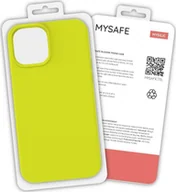 Etui i futerały do telefonów - Mysafe MYSAFE ETUI SILIKONOWE IPHONE 13 MINI ŻÓŁTY PUDEŁKO - miniaturka - grafika 1
