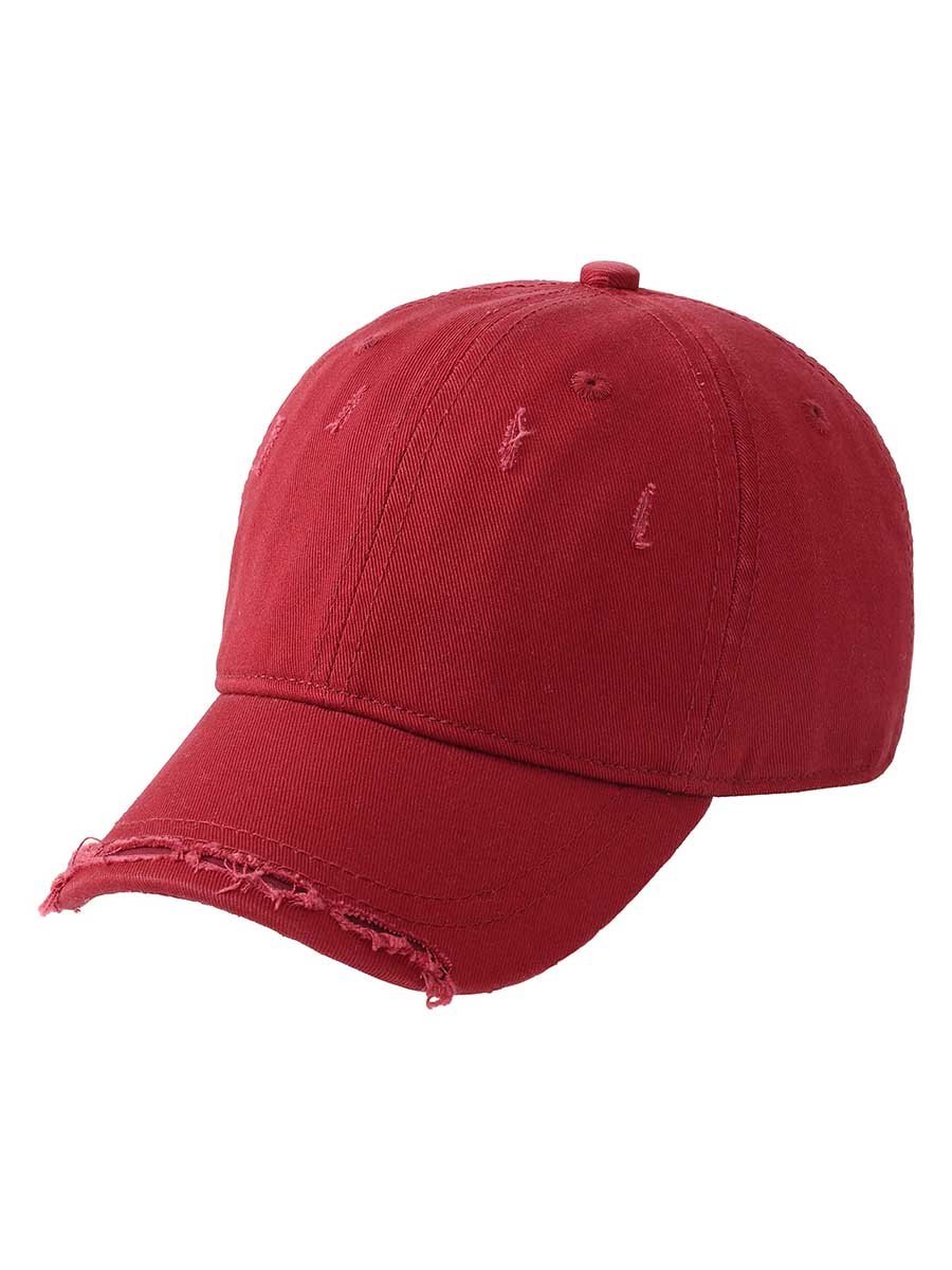 Chłopięca czapka z daszkiem Ripped bordowa Be Snazzy r.54/56