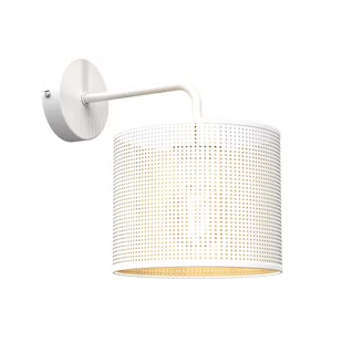 Luminex Loft 5259 kinkiet lampa ścienna 1x60W E27 biały/złoty - Lampy ścienne - miniaturka - grafika 1