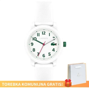 Zegarek Dziecięcy Zegarek Lacoste L1212 2030039 biały - Zegarki damskie - miniaturka - grafika 1
