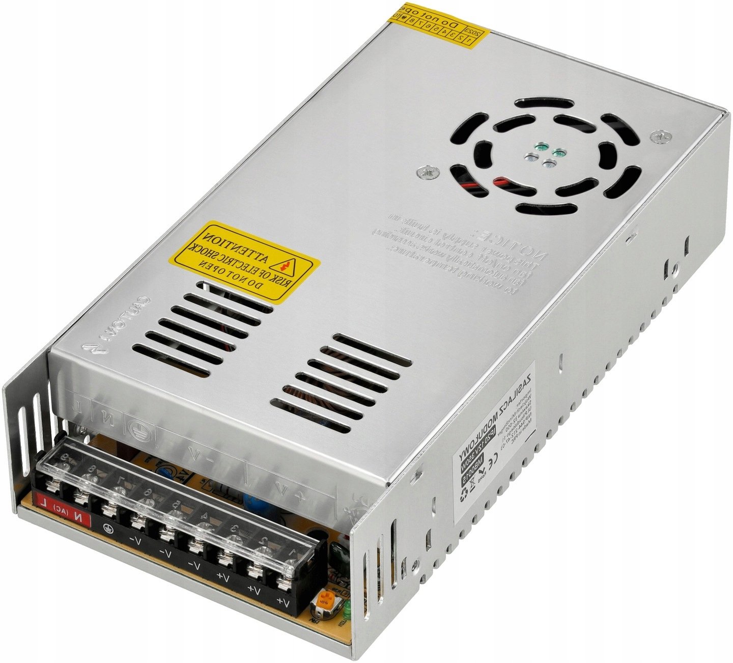 FORMAT Zasilacz Led 12V Modułowy 600W 50A IP20 Do Taśm Transor Regulowany