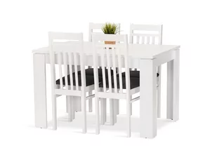 Komplet zestaw DOROTA stół 120 + 4 krzesła biały - Stoły z krzesłami Komplet zestaw DOROTA stół 120 + 4 krzesła biały - Stoły z krzesłami - miniaturka - grafika 1