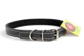 Obroże dla psów - Chico Chico Obroża skóra 14/40 cm czarna - miniaturka - grafika 1