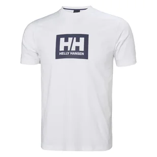 Męska Koszulka z krótkim rękawem HELLY HANSEN HH BOX T 53285_003 – Biały - Koszulki męskie - miniaturka - grafika 1