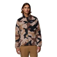 Kurtki męskie - Columbia Męska kurtka z nadrukiem Steens Mountain, zapinana na zamek błyskawiczny, kurtka polarowa Tobacco Mod Camo, XL - miniaturka - grafika 1