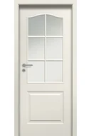 Drzwi wewnętrzne - Pol-Skone Dzwi Wewnętrzne Z Szybą Modern 01S6 9010 Mat - miniaturka - grafika 1