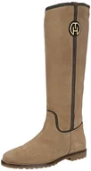 Kozaki damskie - Tommy Hilfiger WERA 21B damskie kozaki z długim trzonkiem, brązowy - Braun Timberwolf 248-39 EU - miniaturka - grafika 1