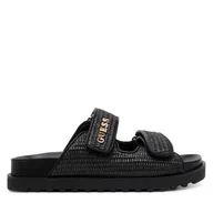 Klapki i japonki damskie - Klapki Guess Fadeliza FLJFDE FAP19 Czarny - miniaturka - grafika 1