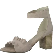 Sandały damskie - MARCO TOZZI Sandały damskie 2-28398-28 z obcasem, beżowy - nude - 38 EU - miniaturka - grafika 1