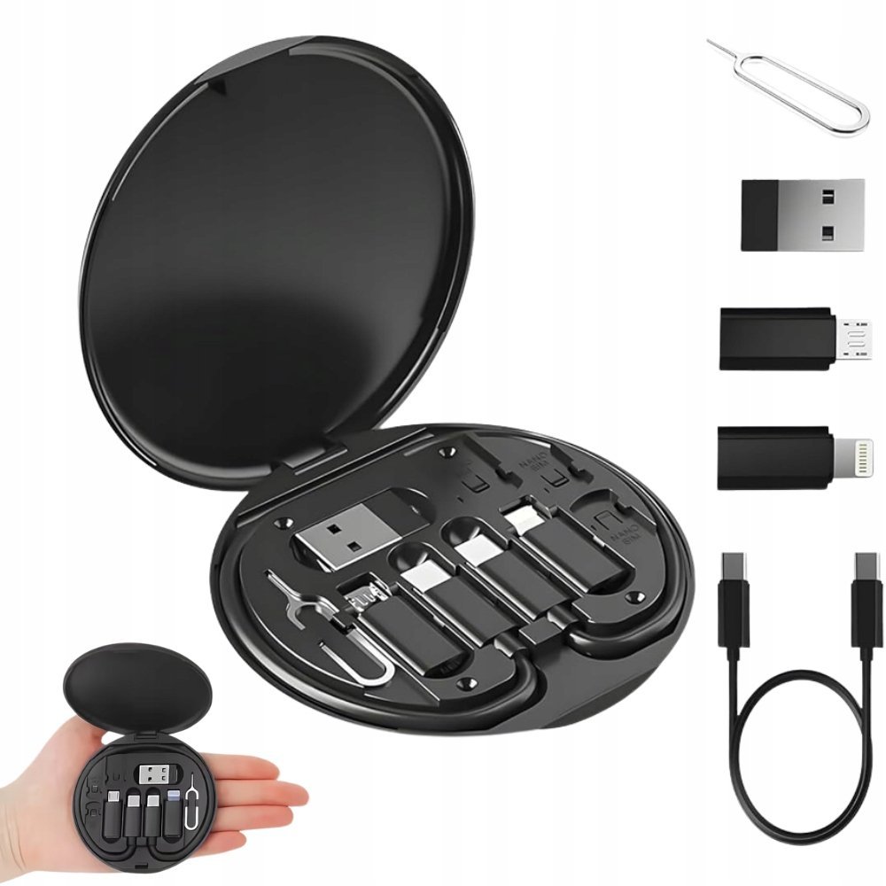 MULTI CHARGER KIT TSG-429 6-in-1 Type-C Adapter Set with SIM card slots