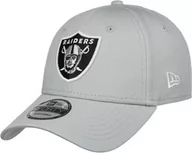 Czapki i chusty sportowe męskie - Czapka 9Forty Side Patch Raiders by New Era, jasnoszary, One Size - miniaturka - grafika 1