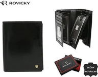 Portfele - Rovicky Duży, skórzany portfel męski - Rovicky NoSize - miniaturka - grafika 1