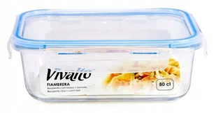 SZKLANY POJEMNIK NA ŻYWNOŚĆ HERMETYCZNY 800ml AR - Pojemniki kuchenne - miniaturka - grafika 1