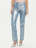 Spodnie damskie - Guess Jeansy W5RA0J D5JS1 Niebieski Regular Fit - miniaturka - grafika 1