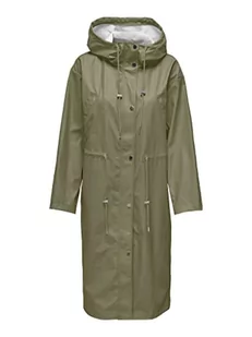 ONLY Onlrene Marie Long Raincoat Cc OTW płaszcz przeciwdeszczowy, aloes, L - Kurtki damskie - miniaturka - grafika 1