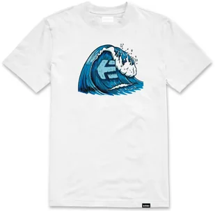 t-shirt ETNIES WAVE TEE WHITE - Koszulki męskie - miniaturka - grafika 1